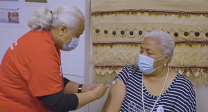 Tongan Princess first to receive Covid vaccine at new clinic in Onehunga