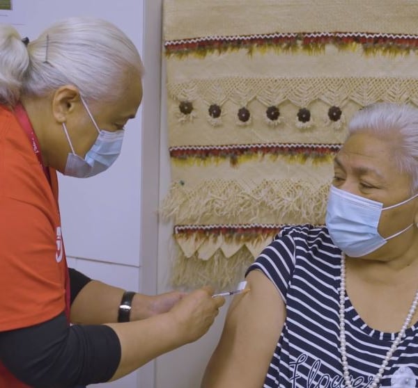 Tongan Princess first to receive Covid vaccine at new clinic in Onehunga