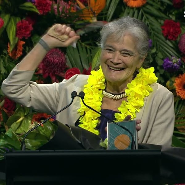 Pacific Education Award Winner Emeritus Tagaloatele Professor Peggy Fairbairn-Dunlop’s speech | SunPix Awards 2022