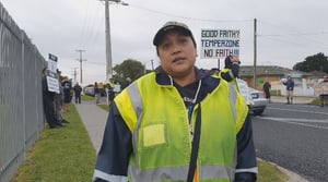 Workers protest outside Temperzone Factory