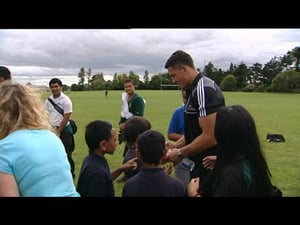 All Blacks Sonny Bill Williams and Richard Kahui encouraging rugby in schools Tagata Pasifika TVNZ 8 March 2012