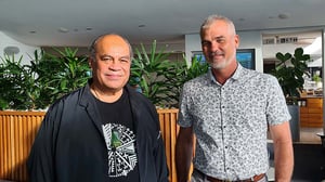 Aupito also met with New Caldonia's Minister for Environment and Climate Change Josph Manaute. Photo: Aupito Su'a William Sio FB