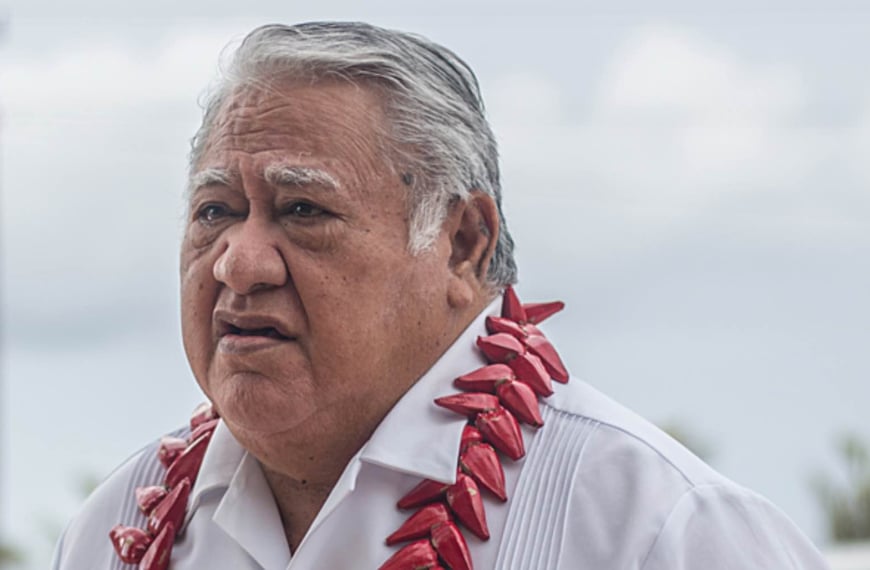 Samoa opposition leader Tuilaepa says sorry