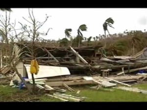 Aitutaki Cyclone damage story One News TVNZ by Barbara Dreaver 25 Feb 2010