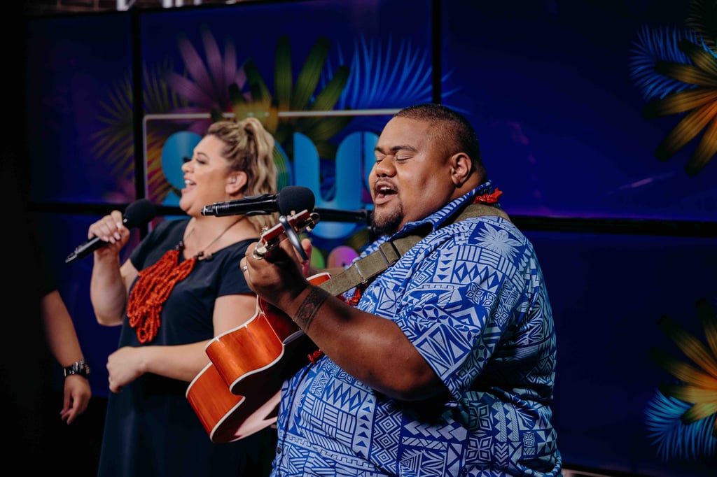 Guest musician TJ Taotua with Soul Sessions Creator Sara-Jane Elika. Photo: Soul Sessions