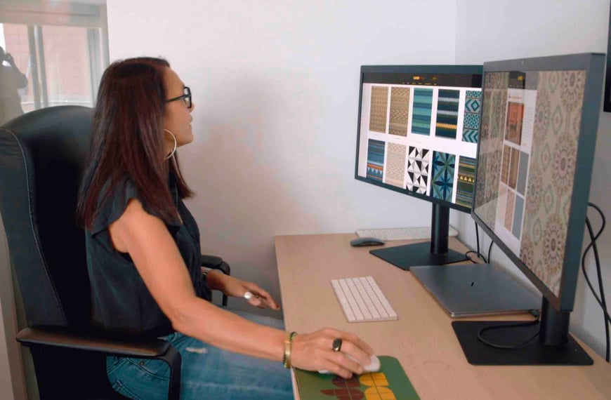 Industrial designer Lucy Tupu has carved out a niche for herself as a rug and furniture designer in the Big Apple.