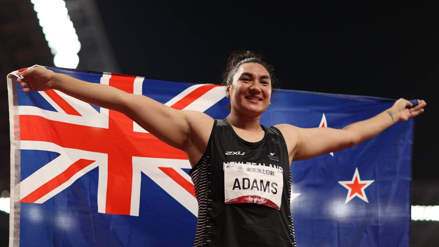 Despite only picking up the shot put in 2018, Adams' athletics career has taken her to great heights 
