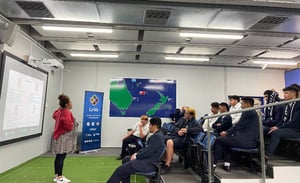 pacific youth attending a Le Va session held before lockdown, on mental health coping skills. (Photo: Supplied)