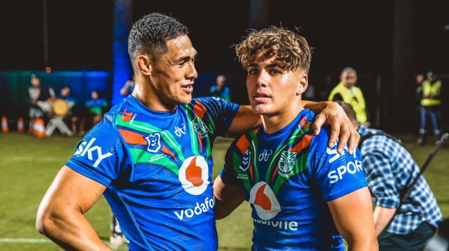 Warriors stars Roger Tuivasa-Sheck and Reece Walsh. Photo: Warriors NZ