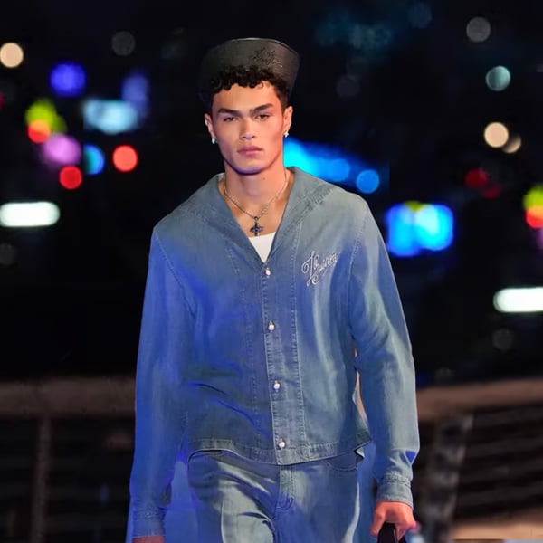 Pasifika model takes the runway for Louis Vuitton