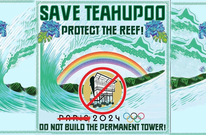 Protest emerges as Olympic barge damages Tahiti’s coral reef