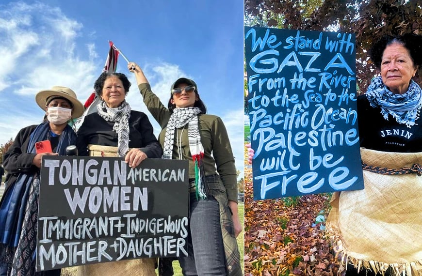 Tongan artist takes a stand against oppression in Palestine through…