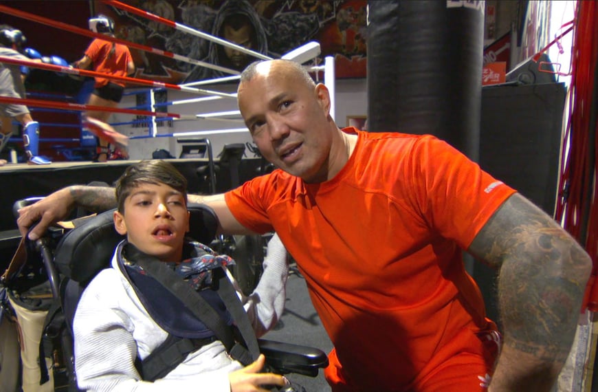 Former Kickboxing world champion now fights  a new battle for his son