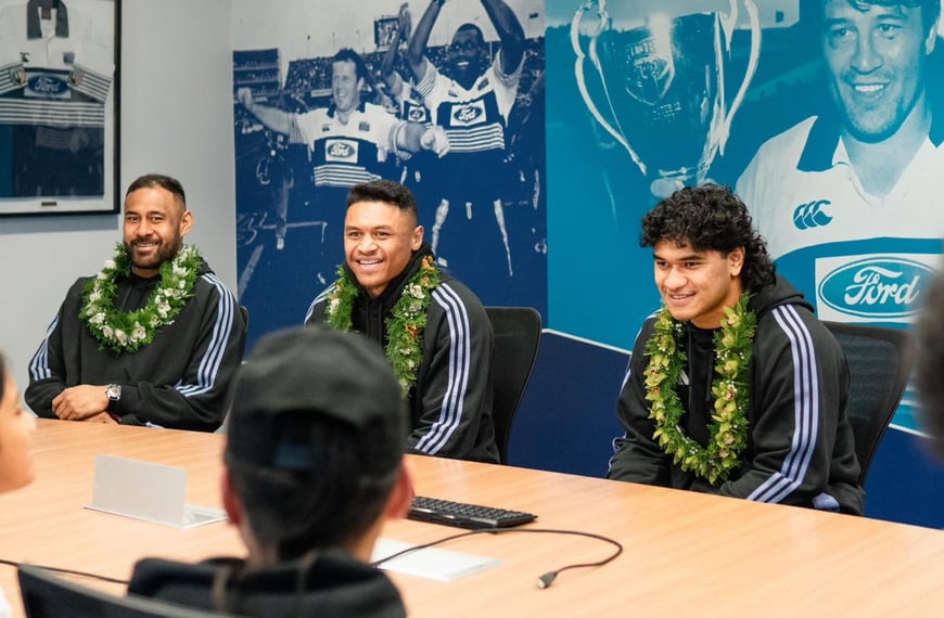 “It always fills my cup to come back and see our young Pasifika in our community” – Caleb Clarke, All Black