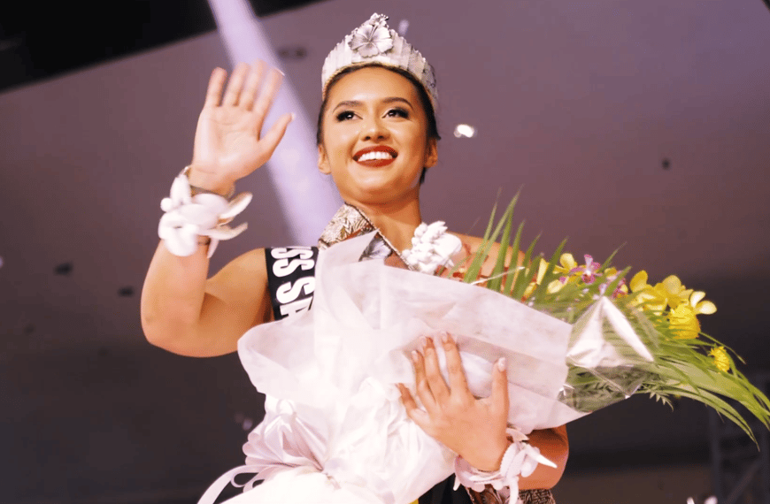 “I hope I can repay the people for the love that they’ve given me.” – Former Miss Samoa Fuatino Moemoana Safa’atoa-Schwenke