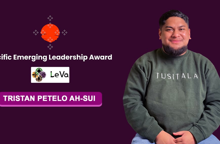 Meet LeVa Pacific Emerging Leadership Award winner Tristan Petelo Ah-Sui…