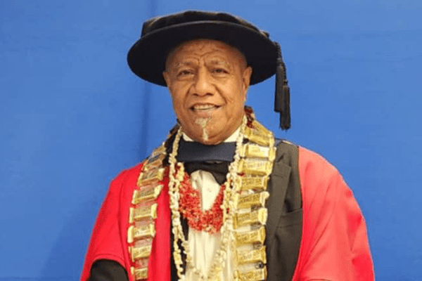 Master Craftsman of Lalava (Pacific Island Ancient Art Form) Receives Honorary Doctorate from Massey University
