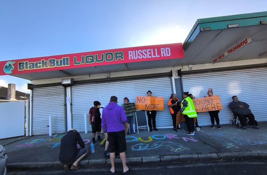 ‘For the sake of our rangatahi’: Auckland community fights new bottle shop