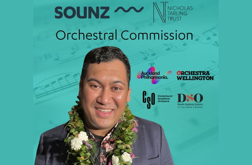 Samoan composer Recipient of the 2025 SOUNZ Tarling Trust Orchestral…