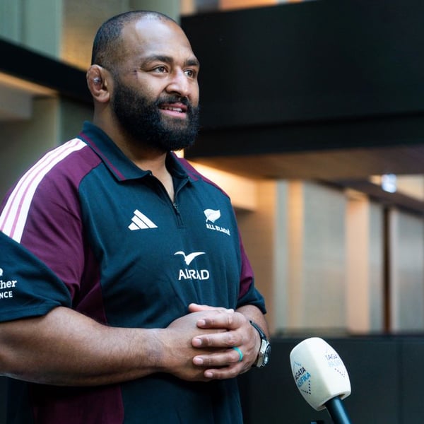 All Blacks and Crusaders prop helps to lift the off-field mood