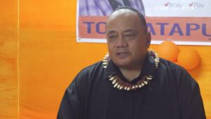 tonga election 2021 Tongatapu 3 candidate and current Education Minister Hu'akavameiliku Siaosi Sovaleni. Photo: Tagata Pasifika