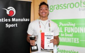 William Passi awarded Manurewa Local Board U16 Sportsman of the Year. Photo: Manurewa High School