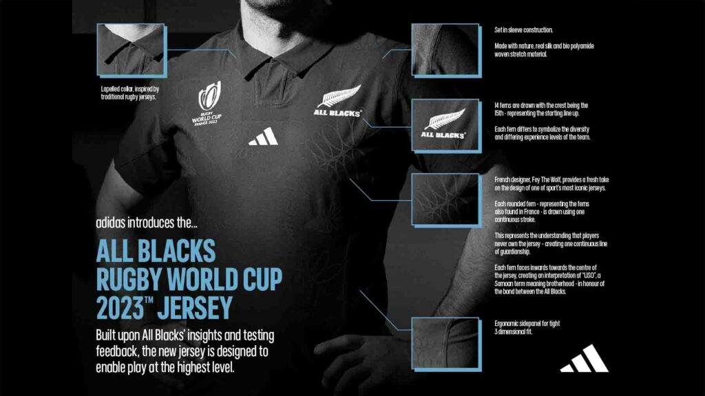 All Blacks unveil Rugby World Cup 2023 jersey with a Samoan twist TP+