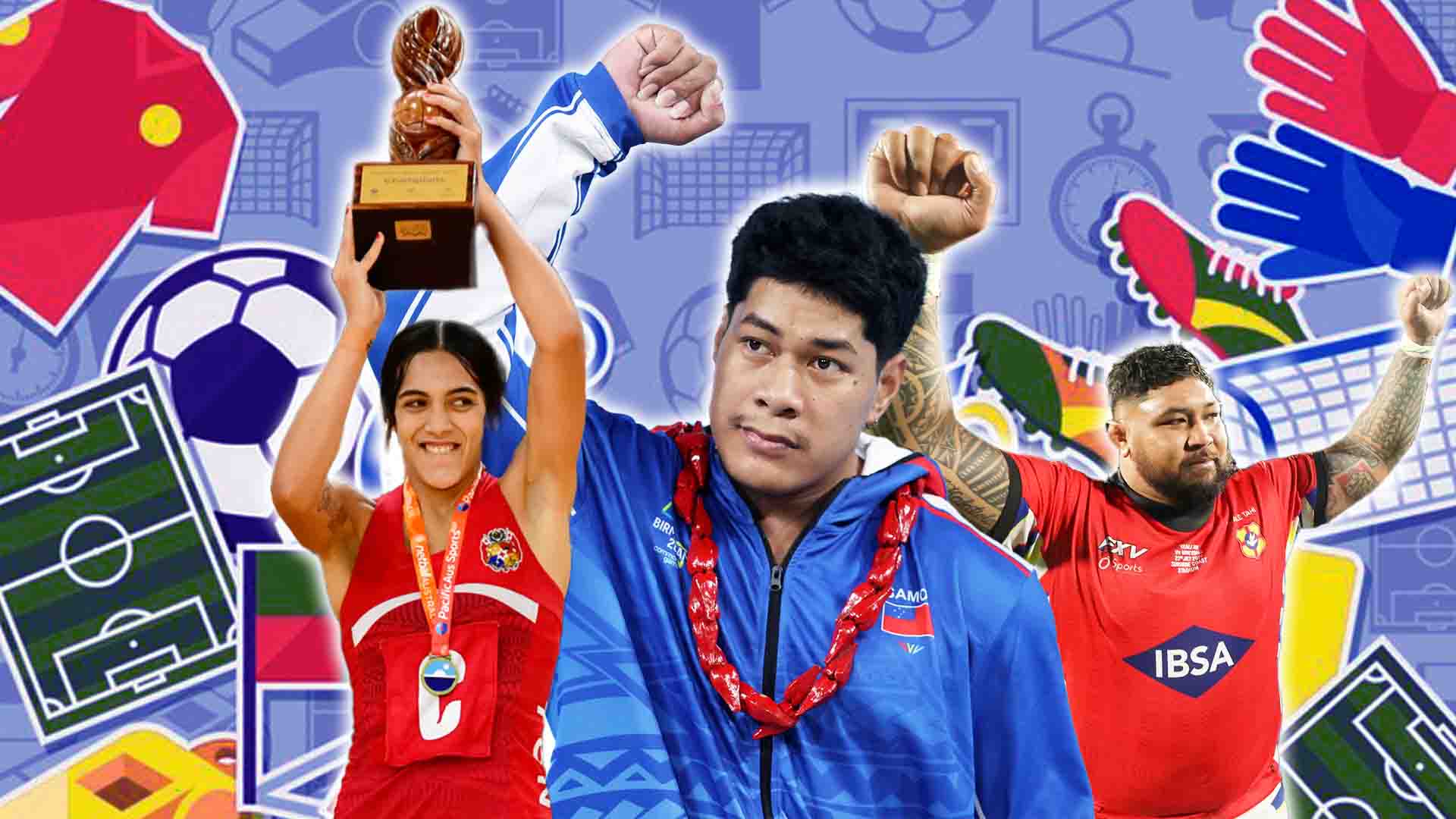 Pacific weightlifting dominance, international rugby and netball kicks